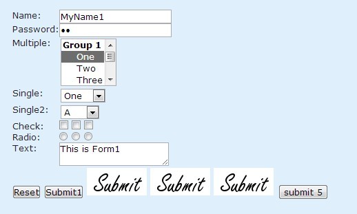 jQuery form